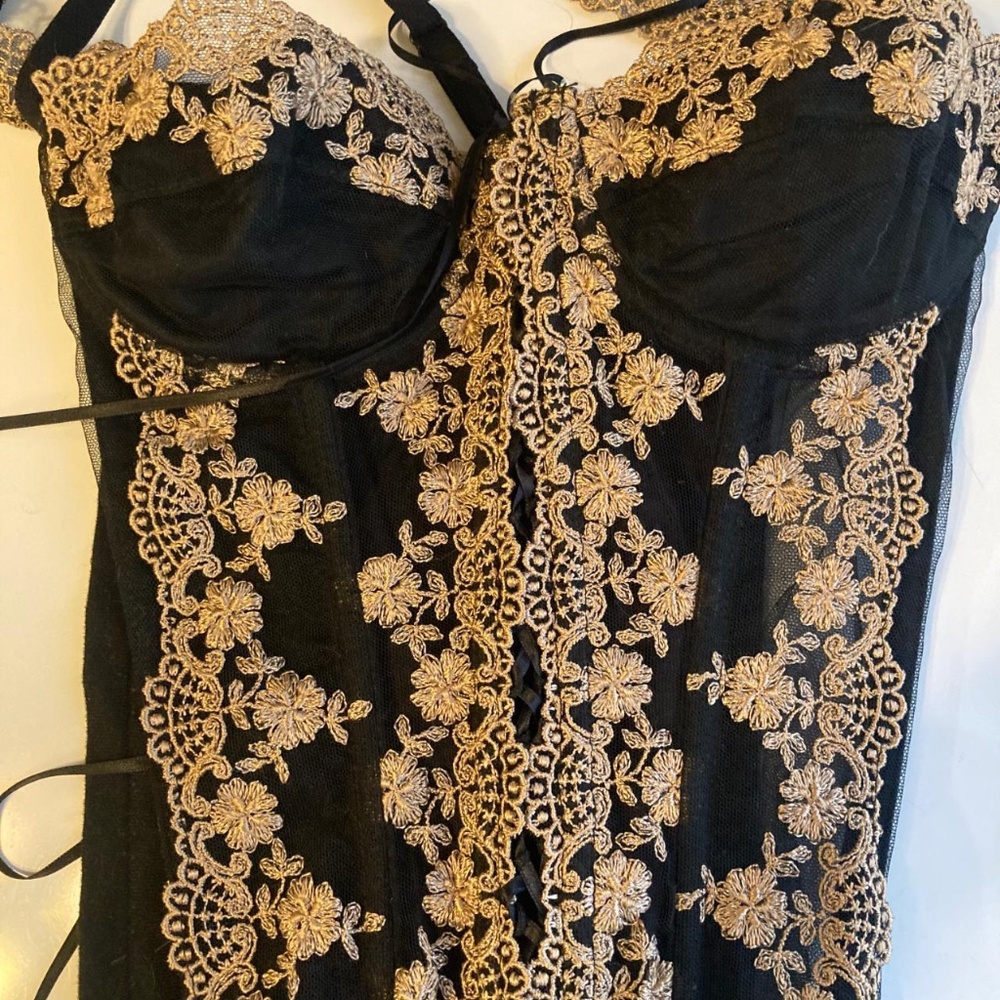 VINTAGE / Agent Provocateur / Corset & Ouvert Set / From Melrose Ave Store